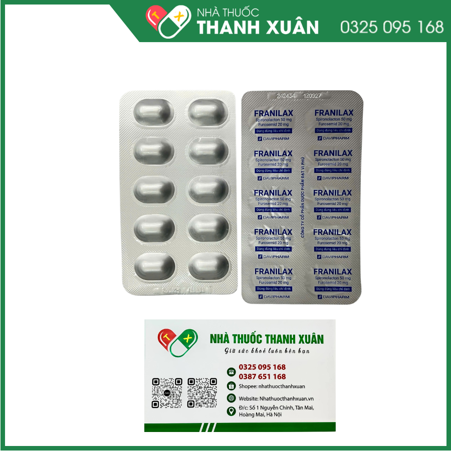 Franilax điều trị cao huyết áp